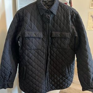 Black Quilted Shacket